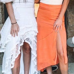 Free people slit skirt